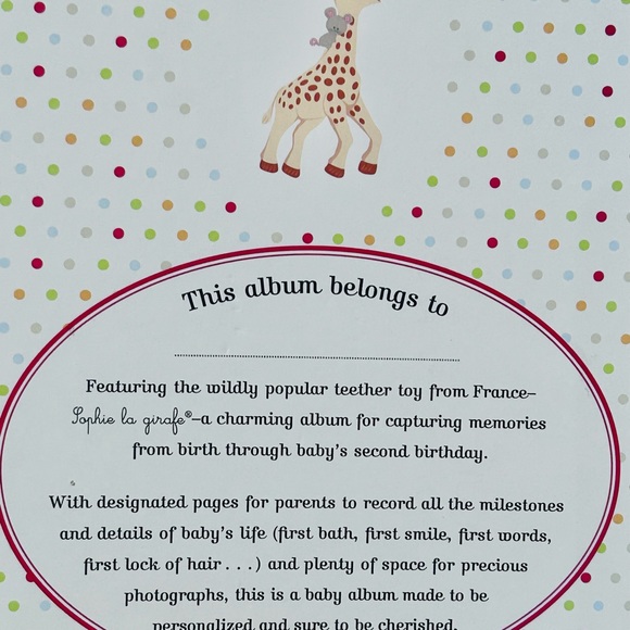 Sophie La girafe baby book, unisex, unused. - Picture 5 of 16